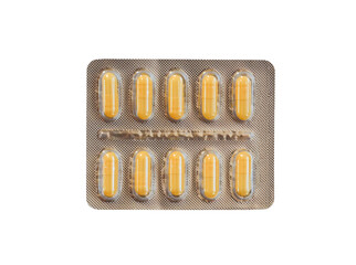 pills in package isolated, background of medicine, drugs, antibiotics