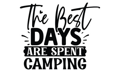 Camping SVG T shirt Design Template