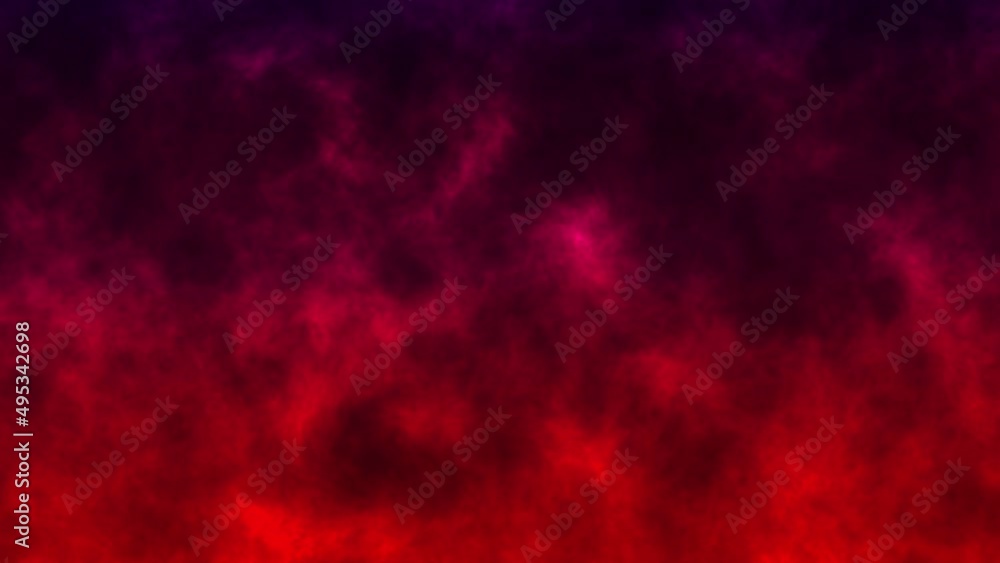 Poster seamless loop red cloud in deep space. abstract creative artistic illustration mysterious universe, 