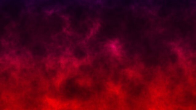 Seamless loop red cloud in deep space. Abstract creative artistic illustration mysterious universe, fantasy dark red cloud. Science fiction animation space flight to deep space background concept. 
