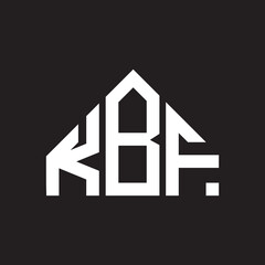 KBF letter logo design on Black background. KBF creative initials letter logo concept. KBF letter design. 
