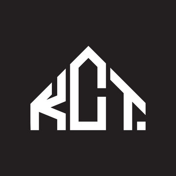KCT letter logo design on Black background. KCT creative initials letter logo concept. KCT letter design. 
