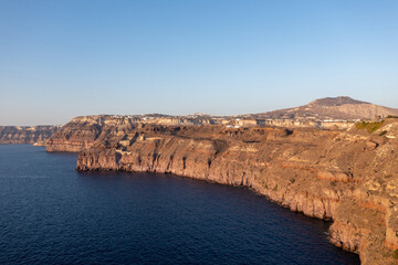 Fototapeta na wymiar Santorini Coast - Greece