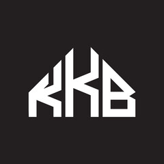 KKB letter logo design on black background. KKB  creative initials letter logo concept. KKB letter design.