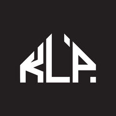 KLP letter logo design on black background. KLP  creative initials letter logo concept. KLP letter design.