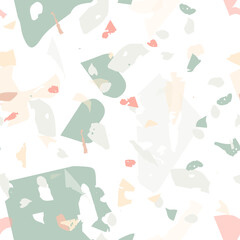 Terrazzo seamless pattern. Modern classic