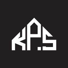 KPS letter logo design on Black background. KPS creative initials letter logo concept. KPS letter design. 
