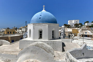 Fototapeta premium Panagia ton Eisodion - Megalochori, Santorini, Greece