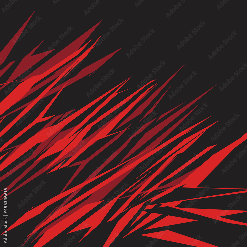 Poster abstract background with irregular sharp and spikes pattern