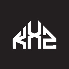KXZ letter logo design on black background. KXZ  creative initials letter logo concept. KXZ letter design.