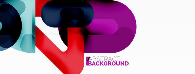 Creative geometric wallpaper. Circles, lines background. Business template for wallpaper, banner, background or landing