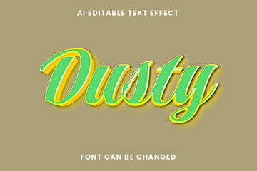 Dusty Text Effect