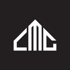 CMC letter logo design on Black background. CMC creative initials letter logo concept. CMC letter design. 
