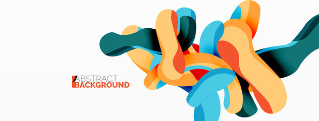 Creative geometric wallpaper. Splash liquid wave fluid shapes background. Techno business template for wallpaper, banner, background or landing