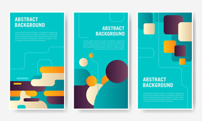 Abstract banner background template. Colorful geometric shape poster background. Perfect for design element of promotional design material.