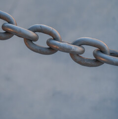 rusty chain link old 