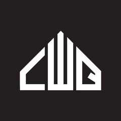 LWQ letter logo design on black background. LWQ  creative initials letter logo concept. LWQ letter design.
