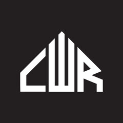 LWR letter logo design on black background. LWR  creative initials letter logo concept. LWR letter design.
