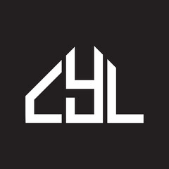 LYL letter logo design on black background. LYL  creative initials letter logo concept. LYL letter design.
