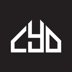 LYO letter logo design on black background. LYO  creative initials letter logo concept. LYO letter design.
