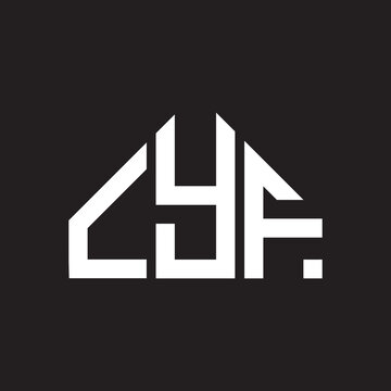 LYF letter logo design on black background. LYF  creative initials letter logo concept. LYF letter design.
