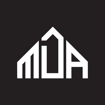 MDA letter logo design on black background. MDA creative initials letter logo concept. MDA letter design.