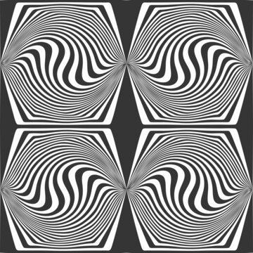 vector black and white seamless pattern. repeated pattern design. 
