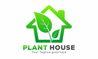 Plant house elegant logo design
