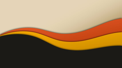 simple horizontal retro curve wave for texture and presentation background template