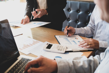 Business People Meeting Design Ideas professional investor working new start up project. Concept. business planning in office