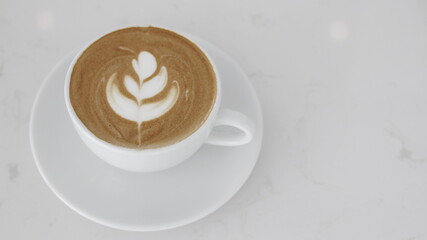 coffee cup latte art