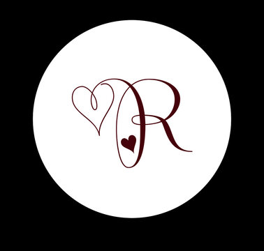 R Alphabet Love Wallpaper