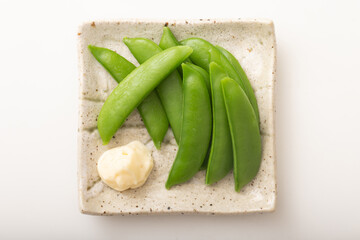 スナップエンドウ　(塩ゆで)