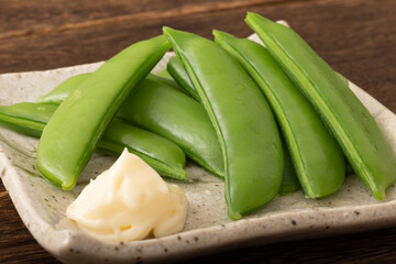 スナップエンドウ　(塩ゆで)