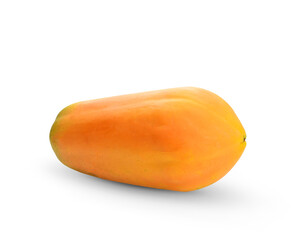 ripe papaya isolated on a white background