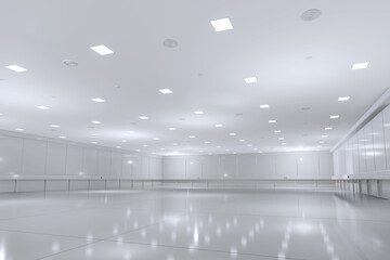 Empty hall exhibition centre.The backdrop for exhibition stands, booth,market,trade show.Conversation for activity,meeting.Arena for entertainment,event,sports.Indoor for Factory,showroom.3d render.