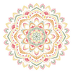 マンダラアート(カラフル・ドット・レース風)