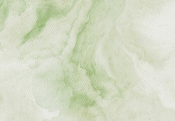 Obraz premium Abstract green watercolor paint background. Vector illustration