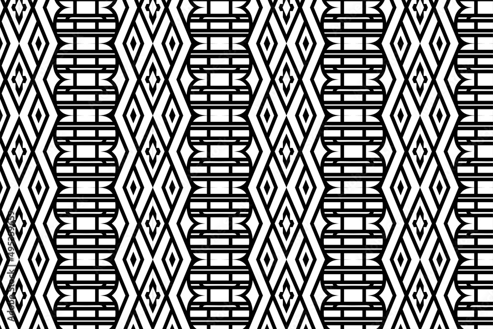 Poster collection of striped seamless geometric patterns. black and white colors texture element. digital b
