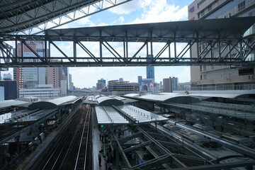 railway bridge in the city