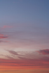 Orange purple sunset cloudscape backdrop
