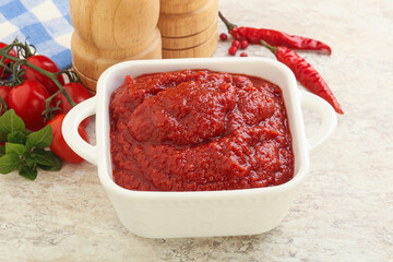 Natural organic pure tomato pasta