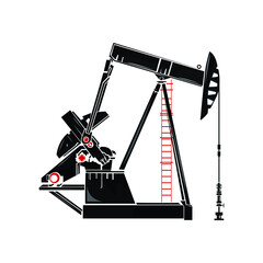 Petroleum refinery icon vector illustration