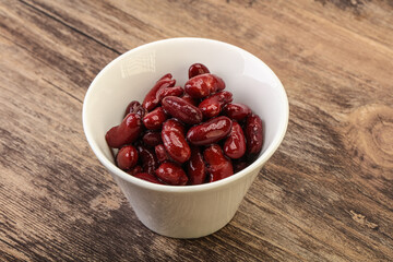 Canned red Kidney in the bowl