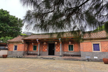 Lin family garden with elegant mansion and classic Chinese garden architectures in Banqiao...