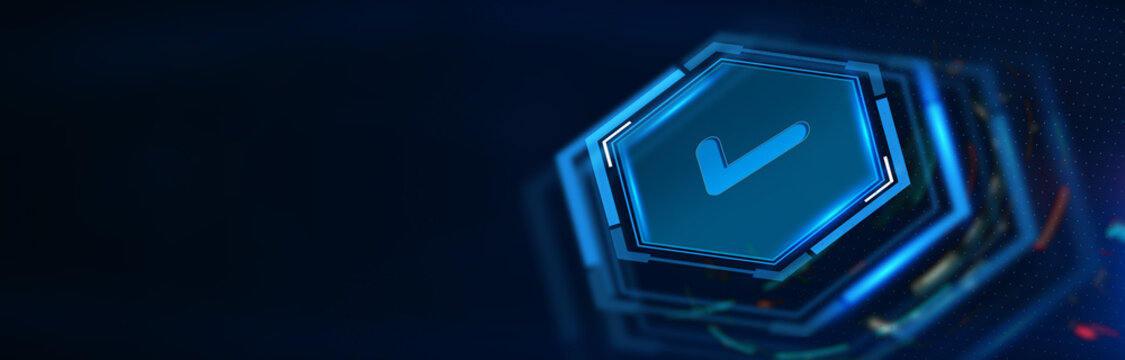 Standard quality control. Certification. Business, technology, internet and networking concept. 3D illustration