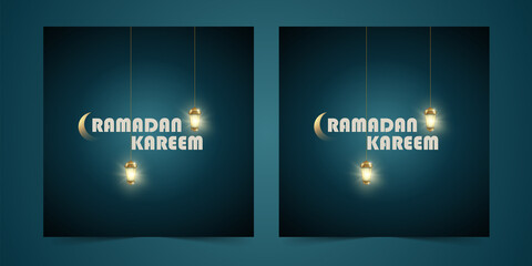 Ramadan kareem banner background design