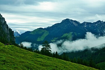 Austrian Alps - view of the mountains in the Totes Gebirge near Windischgarsten