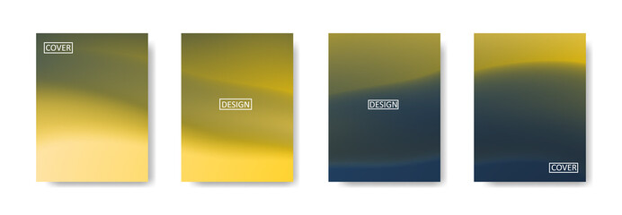 Set of abstract background with beautiful gradation color, colorful background for poster flyer banner backdrop.vertical banner.cool fluid background vector illustration