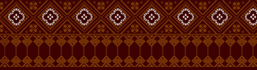 repeat multi colored decorated hand drawn rendered traced embraided ornamental all over base background pattern geometrical texture border ethnic tribal creative design